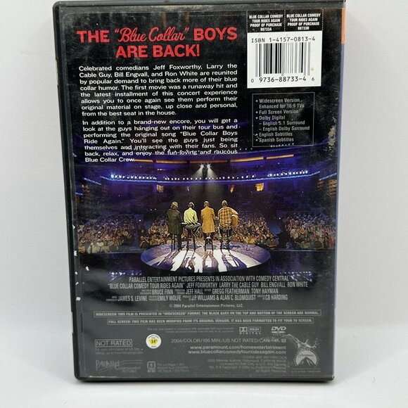 Blue Collar Comedy Tour Rides Again Not Rated Jeff Foxworthy Paramount DVD - Picture 3 of 5
